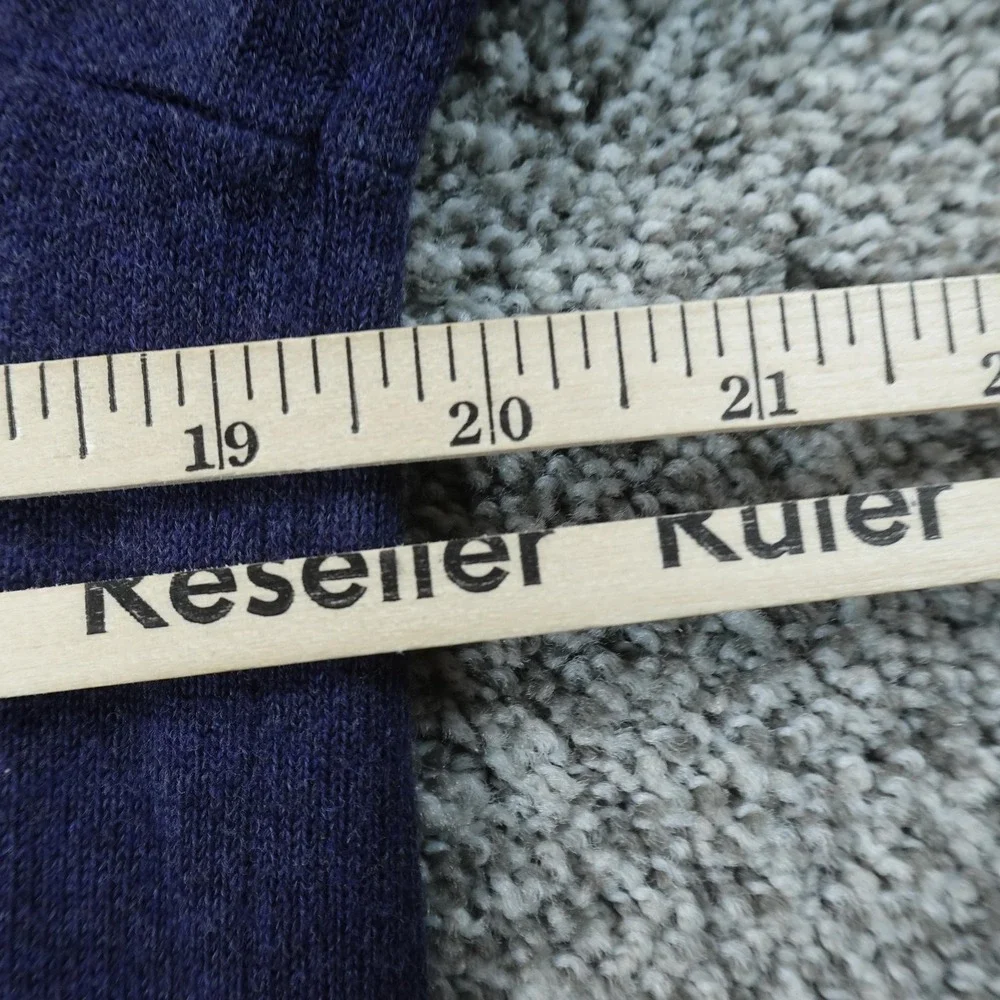 Banana Republic Sweater Mens M Blue Crewneck Elbow Patch Knit Pullover Grandpa